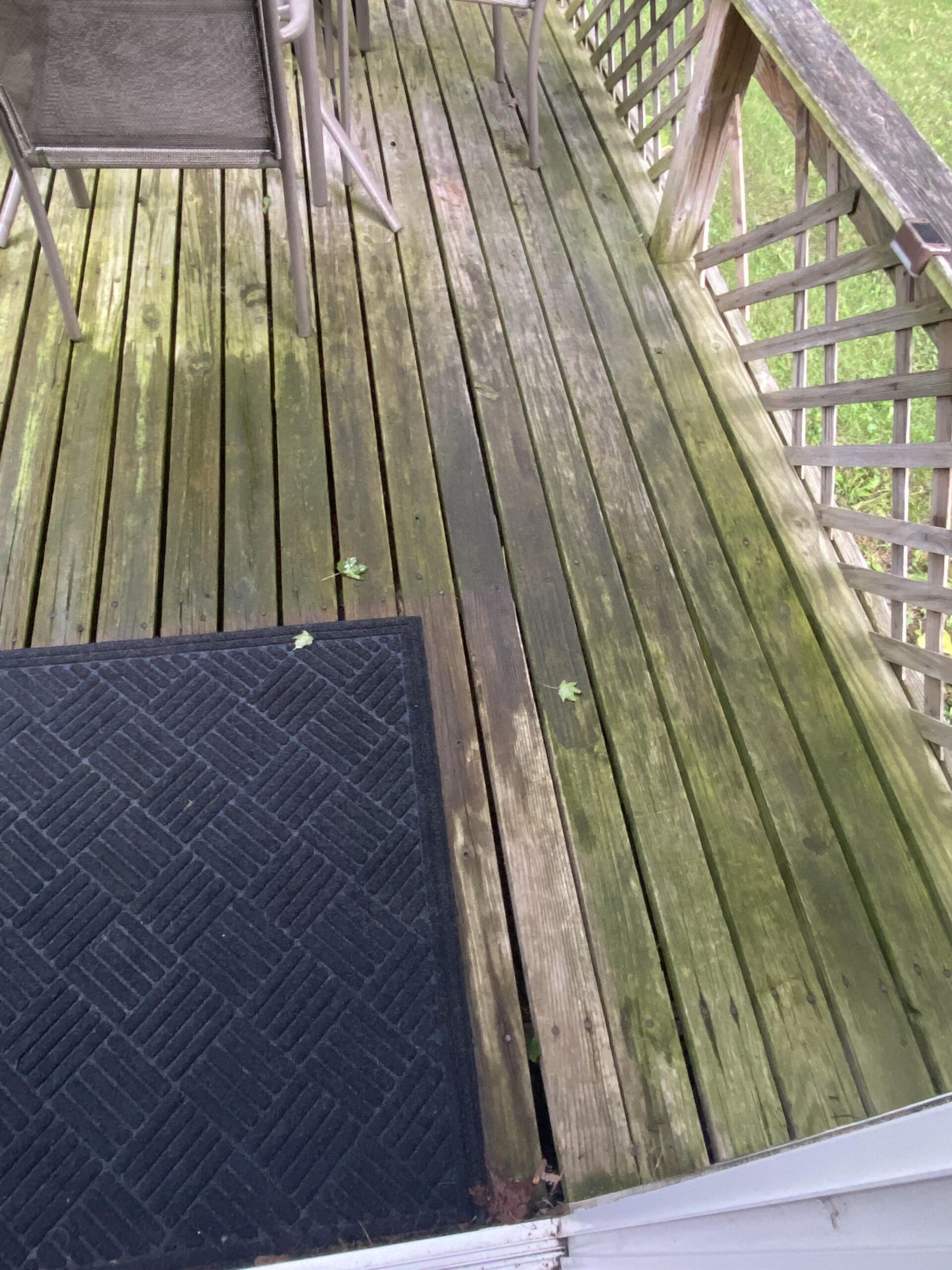 Remove Algae on your deck -P2 Wash, Raleigh NC