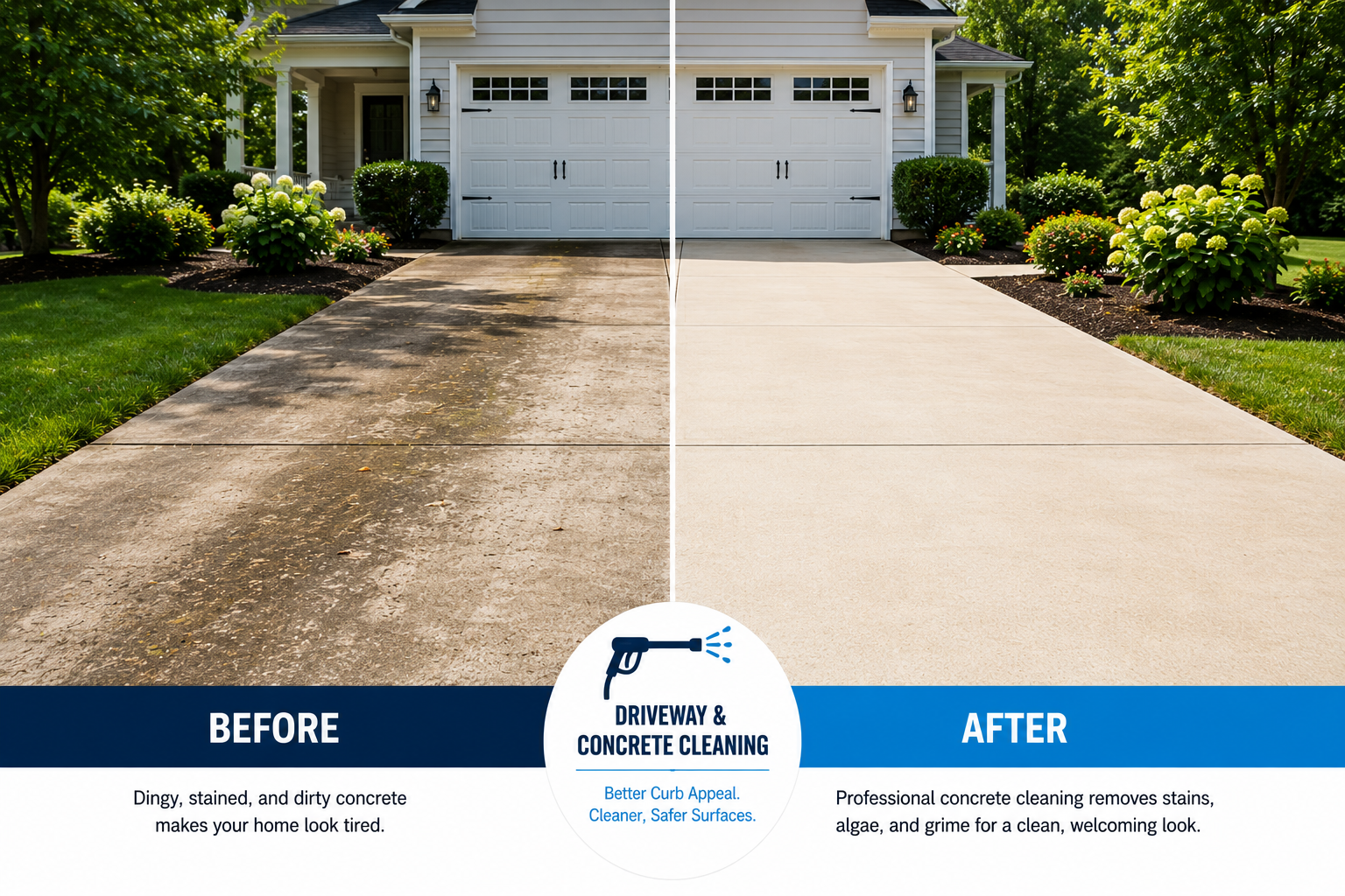 Driveway/Concrete Cleaning-P2 Wash-Raleigh, NC