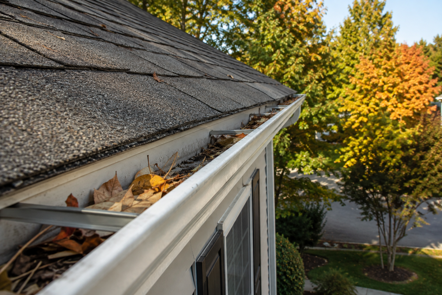 After gutter cleaning ahead of leaf season, Cary NC