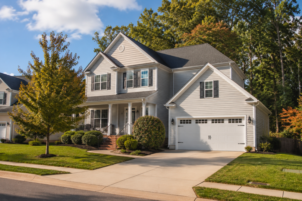 Clean home exterior ready for fall, Raleigh NC