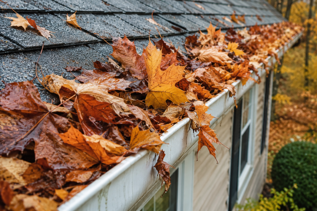 Gutter Cleaning in Raleigh NC by P2 Pressure Washing.